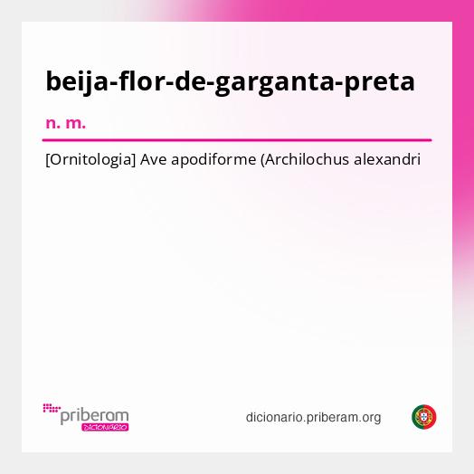 Significado de beija-flor-de-garganta-preta